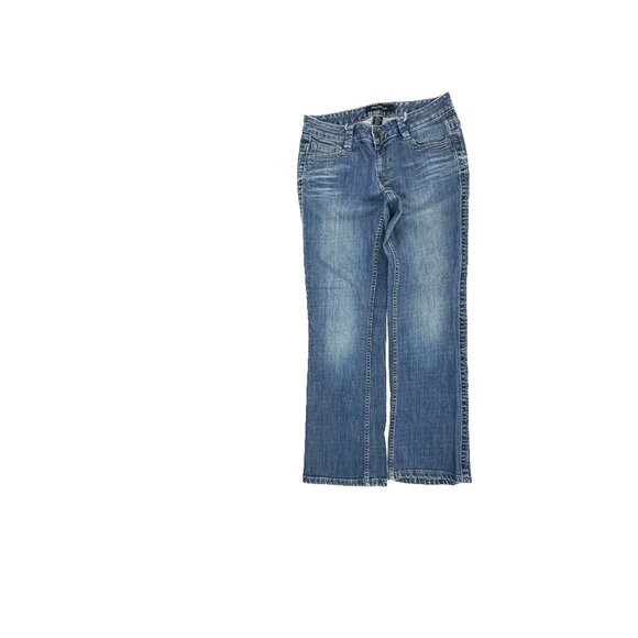 Calvin Klein Lean Bootcut Women's size 6 Dark Wash Blue Denim Jeans - Picture 1 of 5